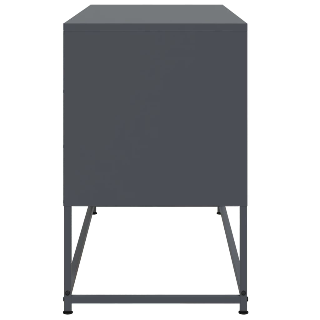 TV-skab Antracit 100,5x39x60,5 cm Stål