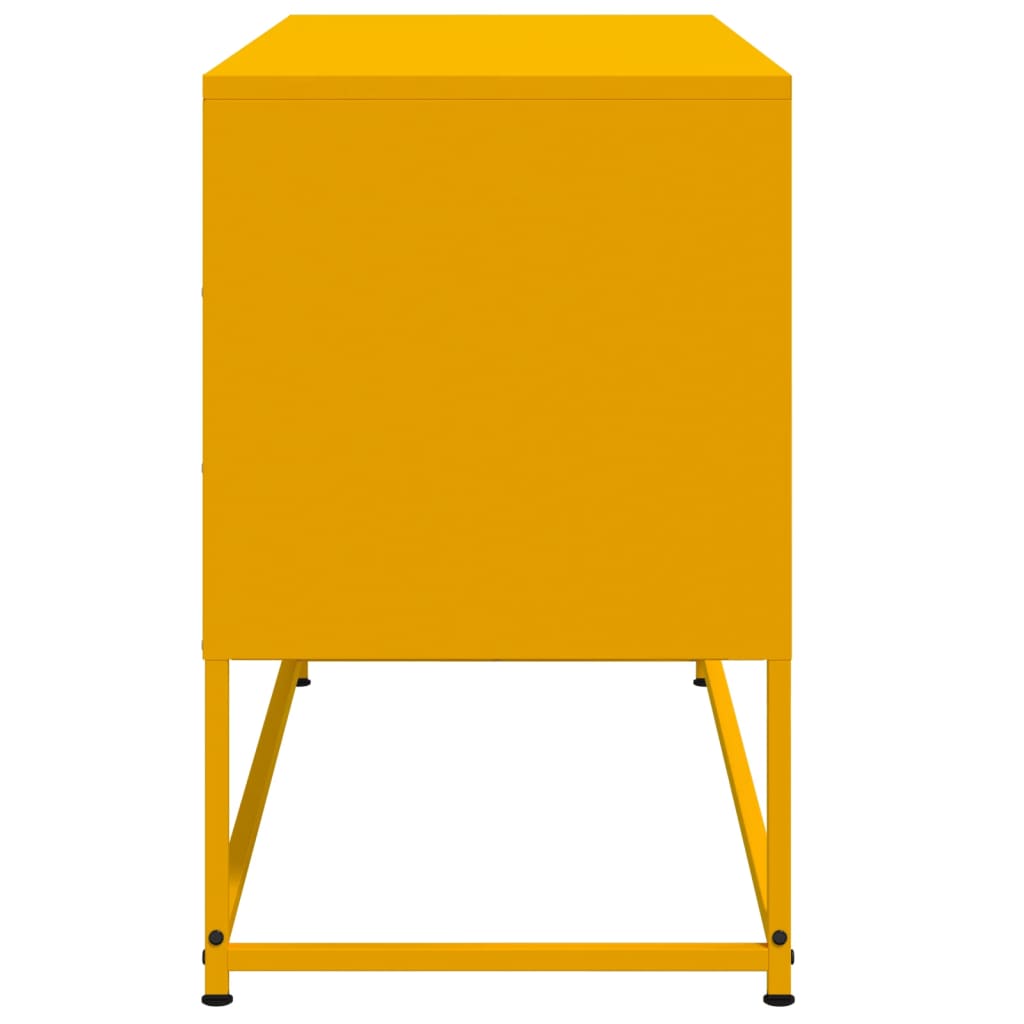 TV-skab Sennep Gul 100,5x39x60,5 cm Stål