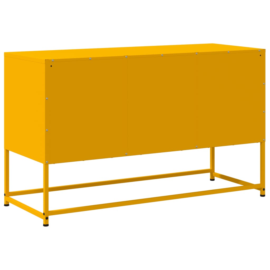TV-skab Sennep Gul 100,5x39x60,5 cm Stål