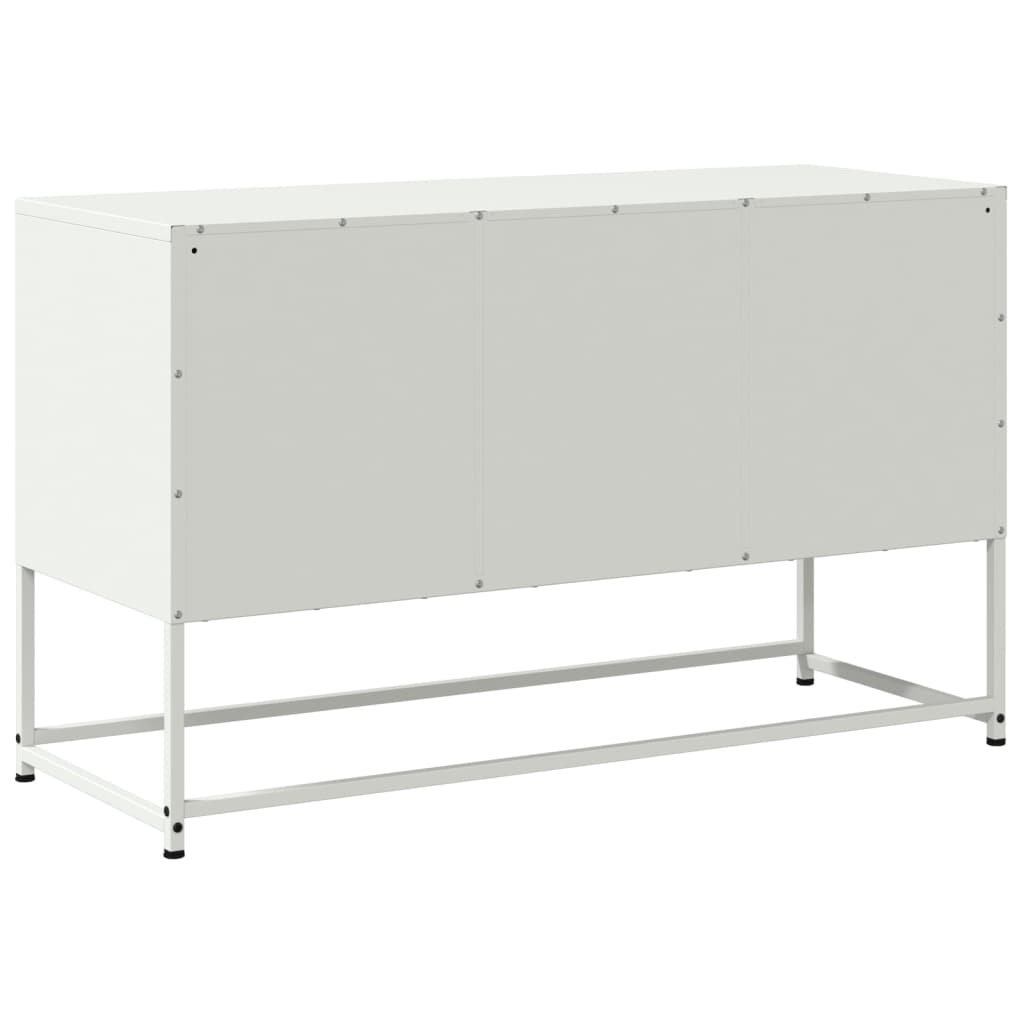 TV-skab Hvid 100,5x39x60,5 cm Stål