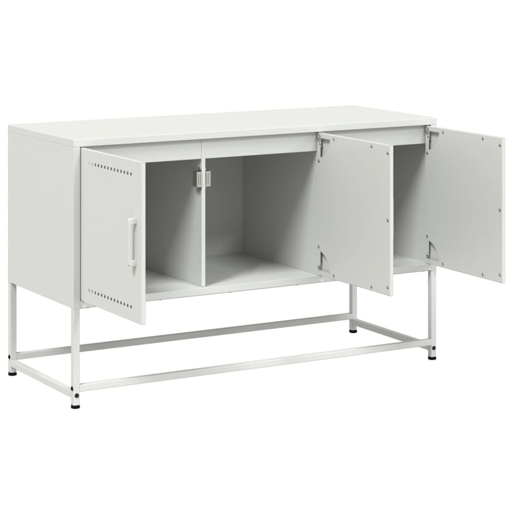 TV-skab Hvid 100,5x39x60,5 cm Stål