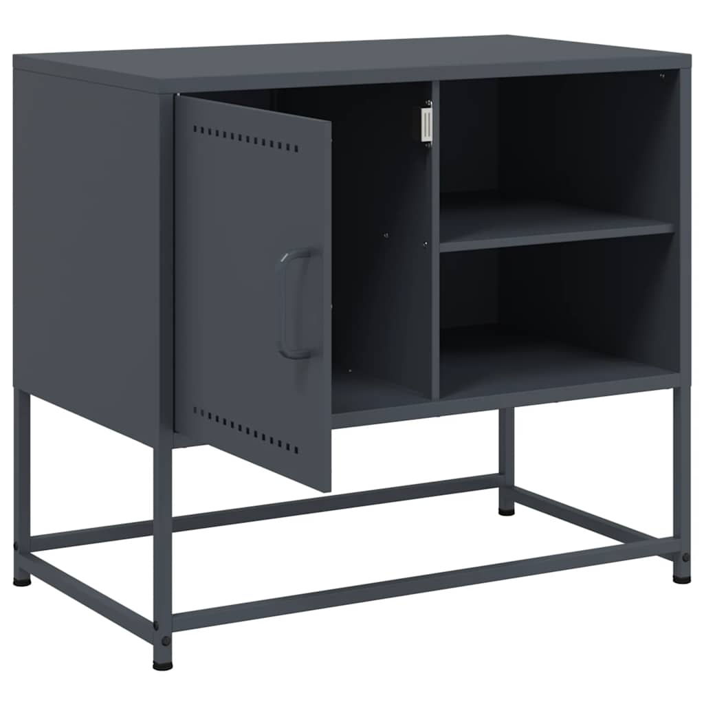 TV-skab Antracit 68x39x60,5 cm Stål