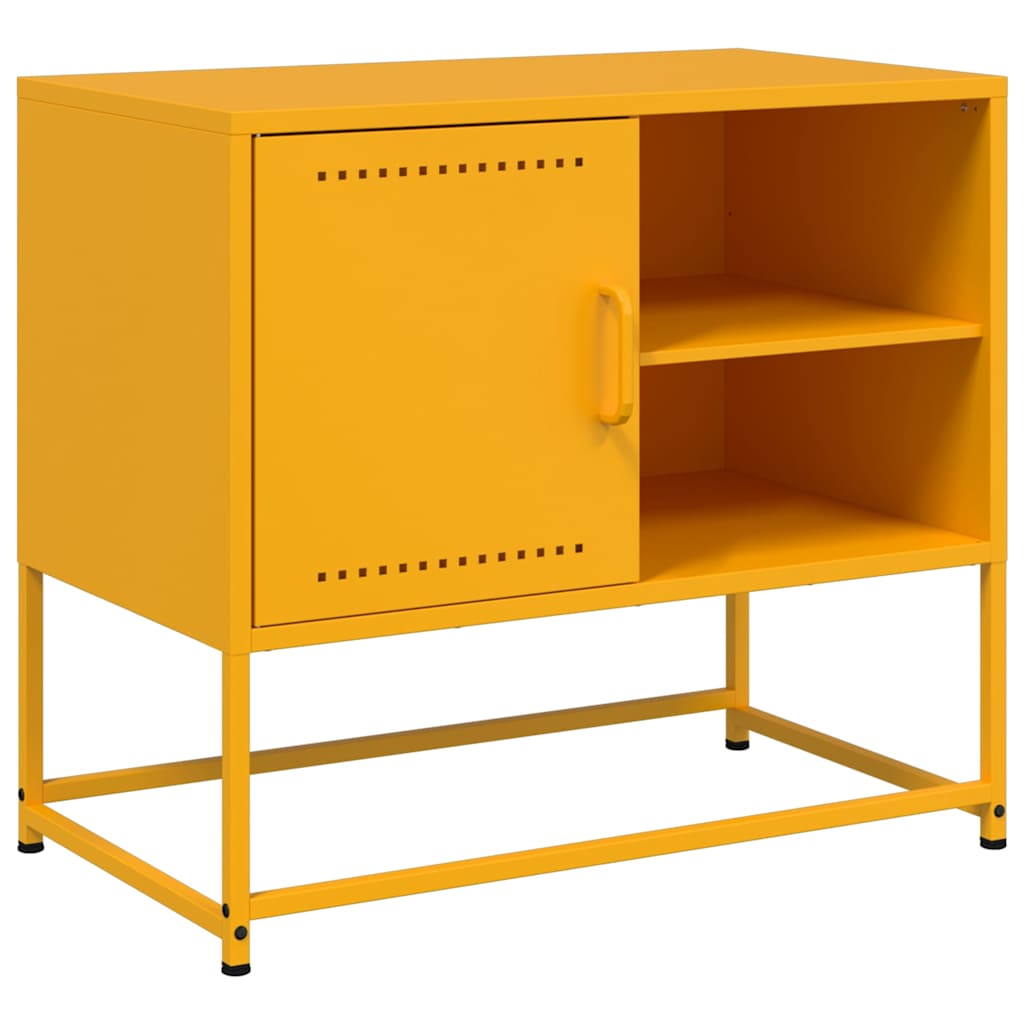 TV-skab Sennep Gul 68x39x60,5 cm Stål