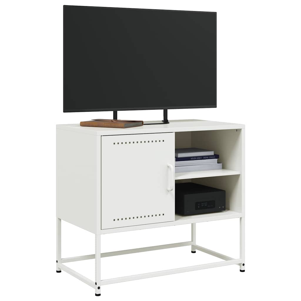 TV-skab Hvid 68x39x60,5 cm Stål