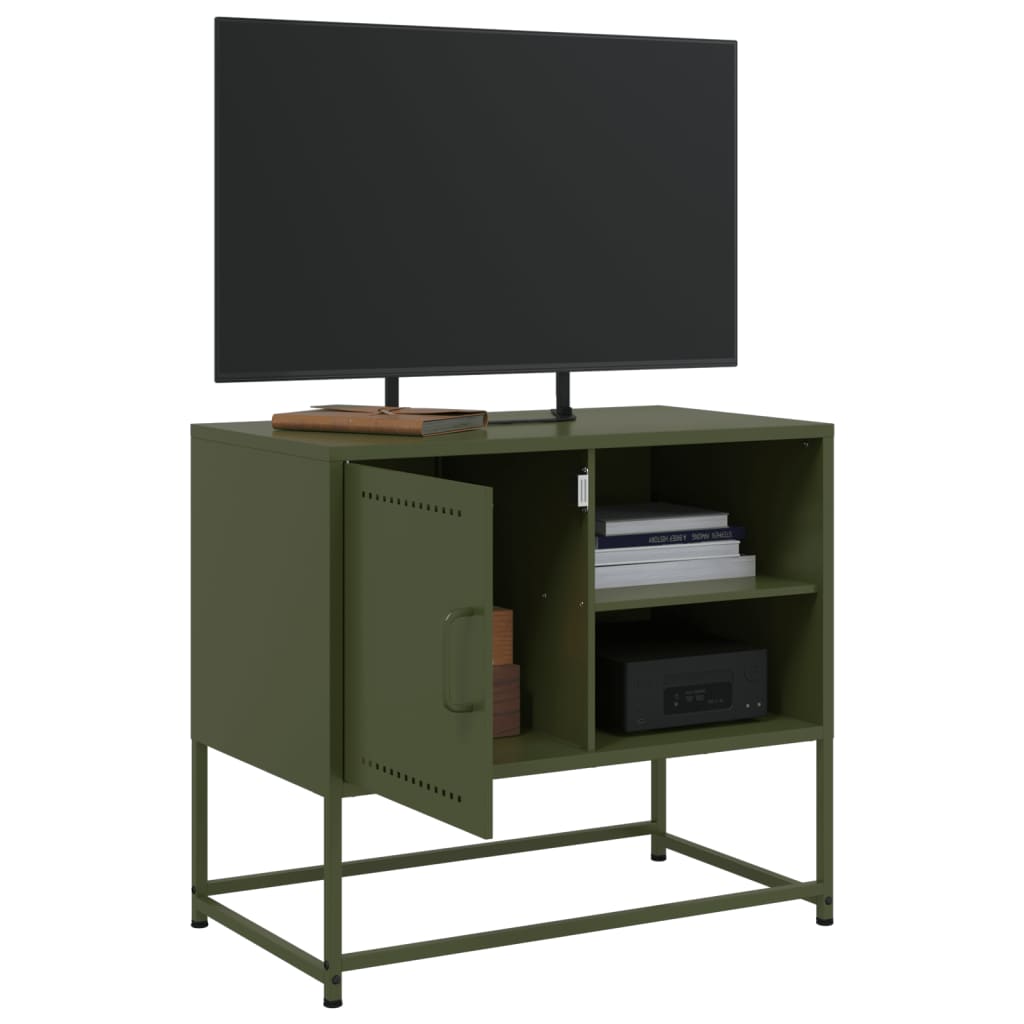 TV-skab Sennep Gul 100,5x39x60,5 cm Stål