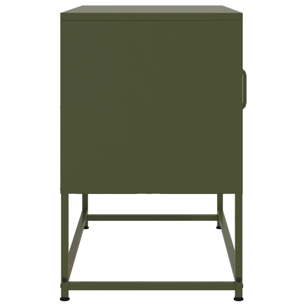 TV-skab Sennep Gul 100,5x39x60,5 cm Stål