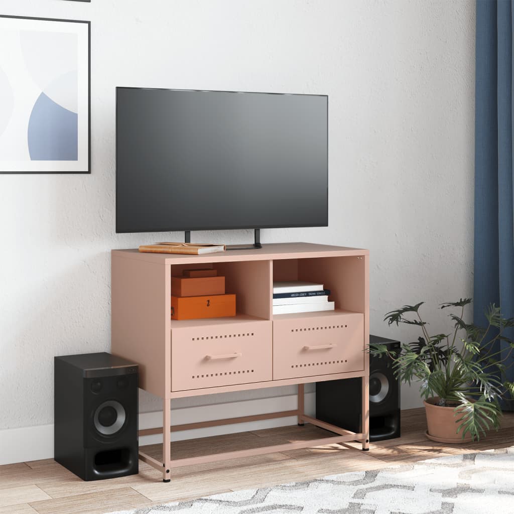 TV-skab Pink 68x39x60,5 cm Stål