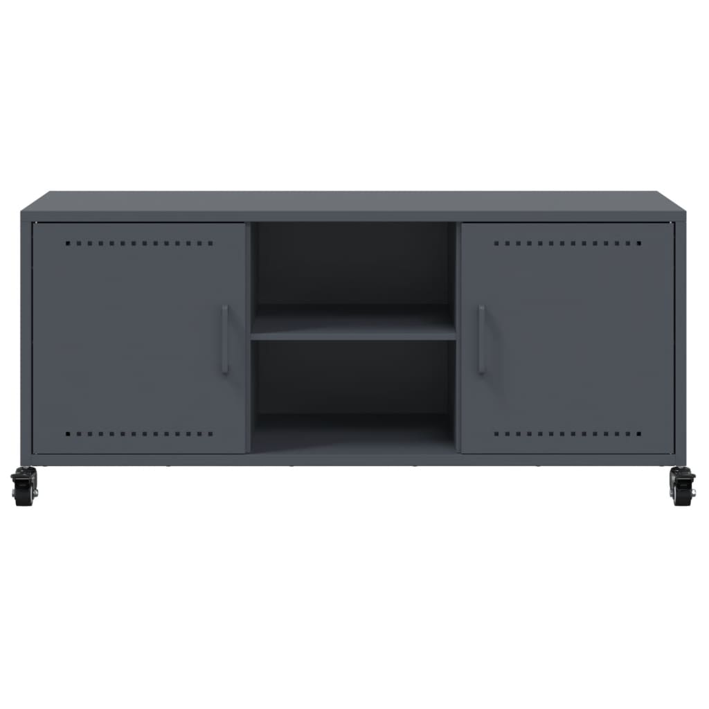 TV-skab Antracit 100,5x39x43,5 cm Stål