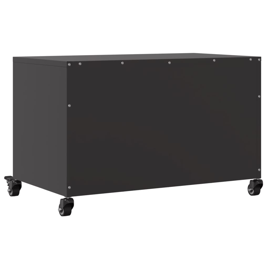 TV-skab Sort 68x39x43,5 cm Stål