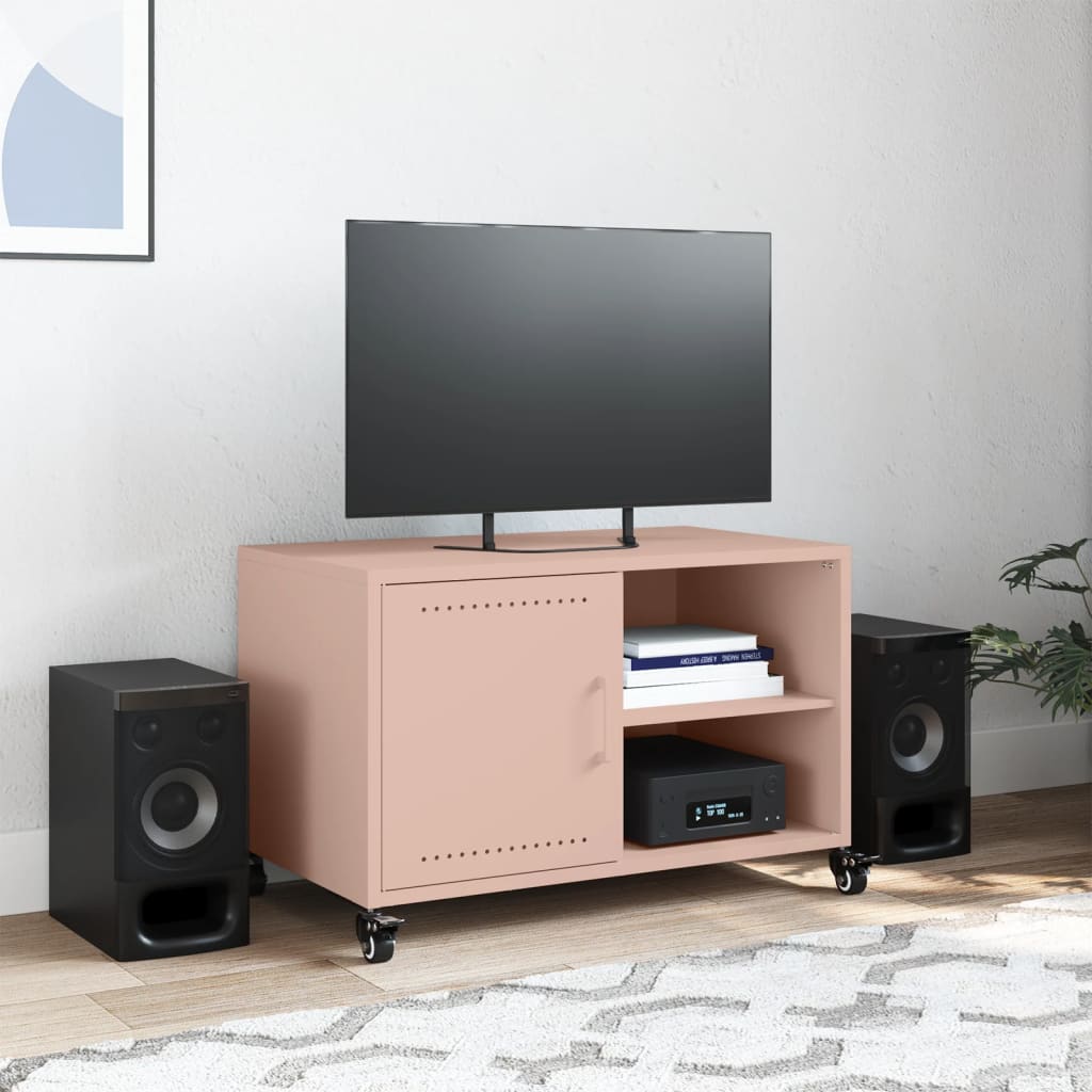 TV-skab Pink 68x39x43,5 cm Stål