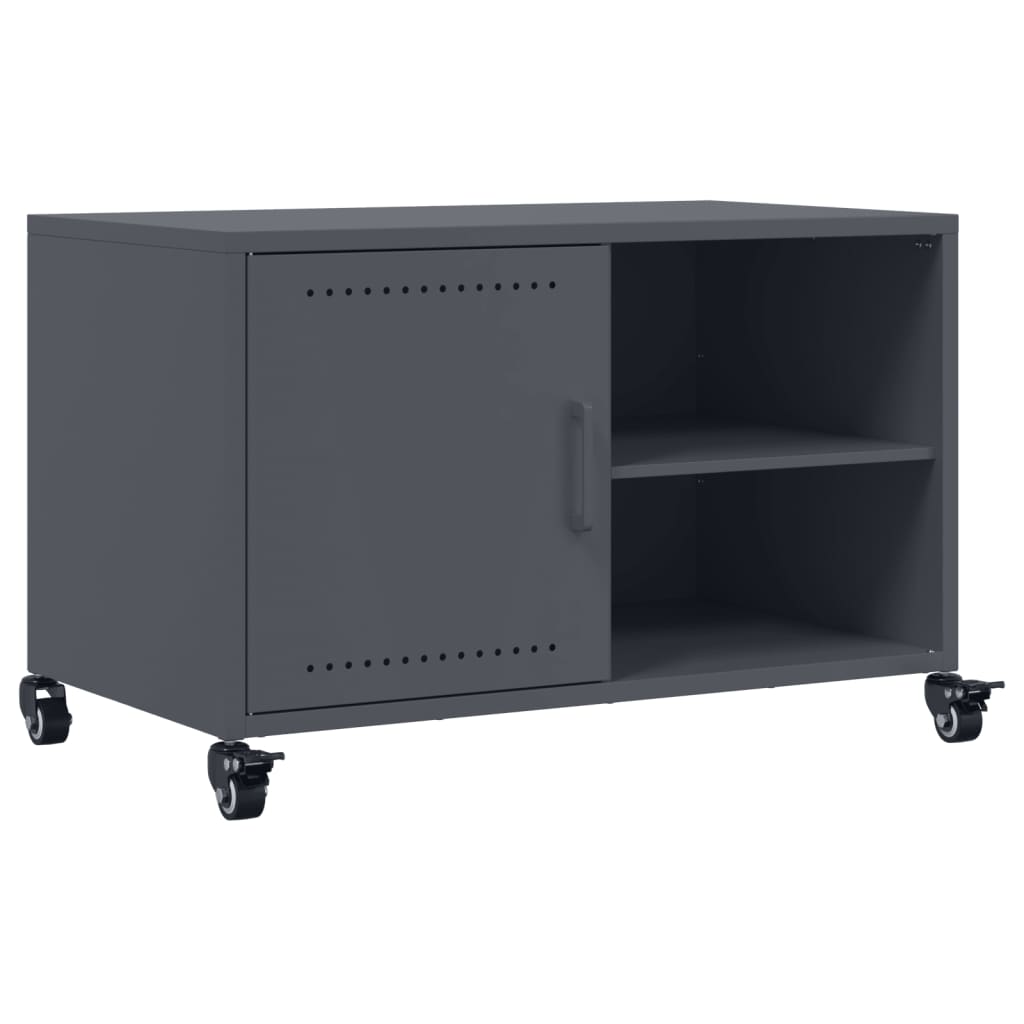 TV-skab Antracit 68x39x43,5 cm Stål