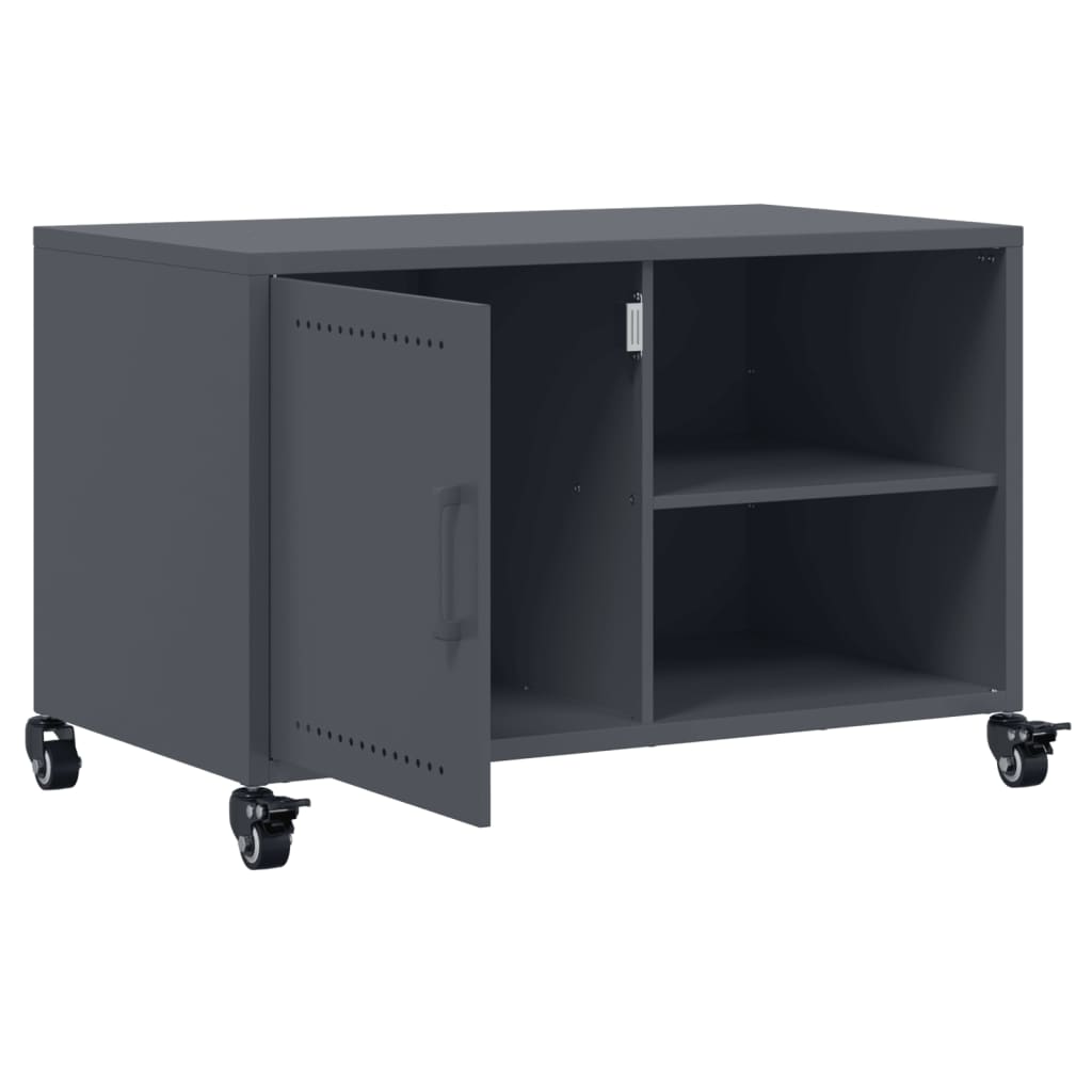 TV-skab Antracit 68x39x43,5 cm Stål