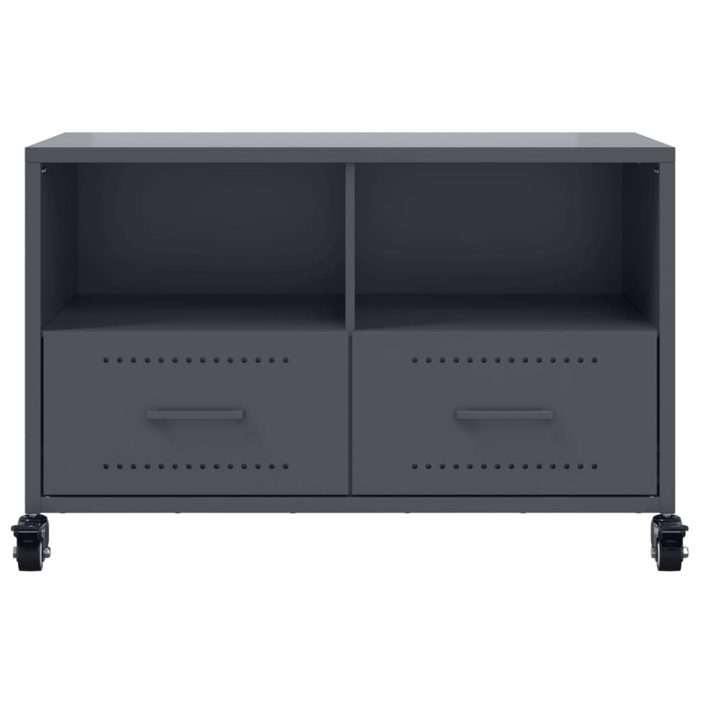 TV-skab Antracit 68x39x43,5 cm Stål