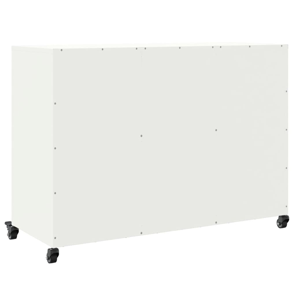 Skænk Hvid 100,5x39x72 cm Stål