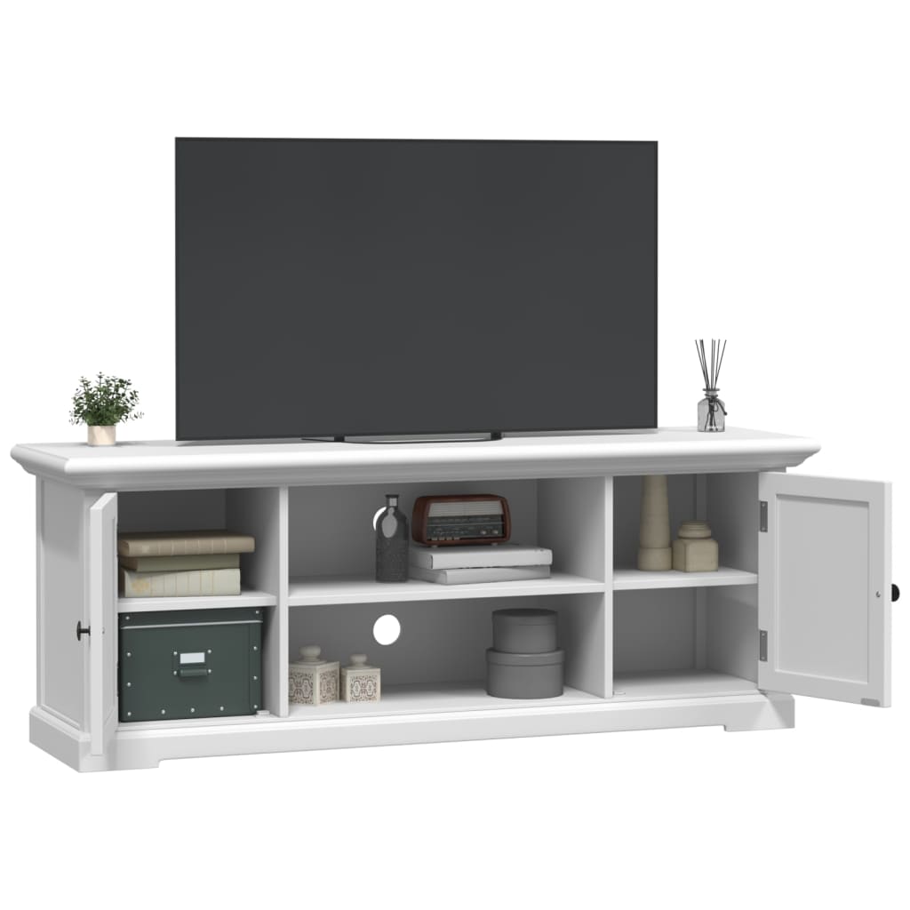 TV-skab Hvid 110x30x41 cm Træ Materiale