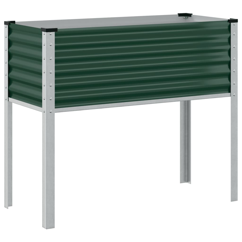 Pflanzkübel Grün 100x45x90 cm Stahl