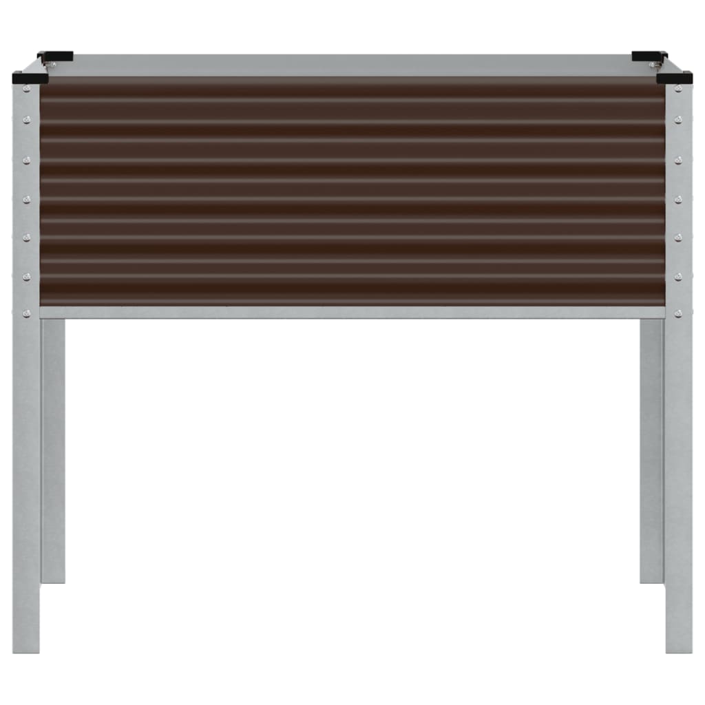 Garten-Pflanzgefäß Braun 100 x 45 x 90 cm Stahl