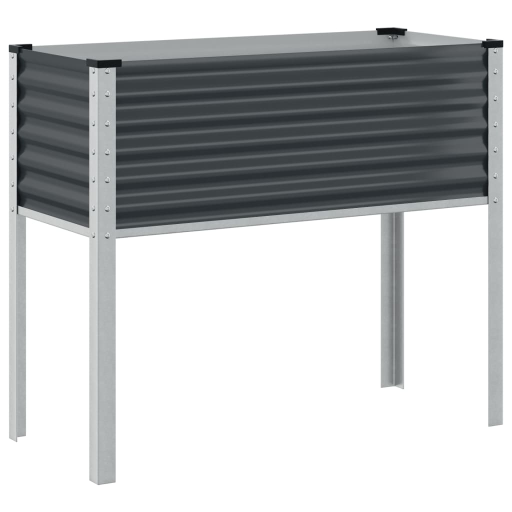 Pflanzkübel Anthrazit 100x45x90 Stahl