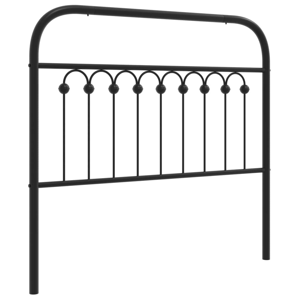 Sengegavl Metal Sort 100 cm