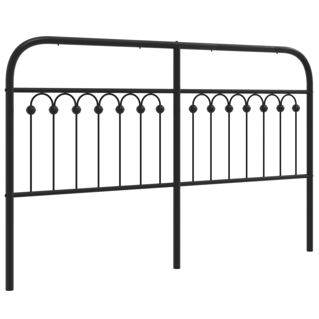 Sengegavl Metal Sort 160 cm