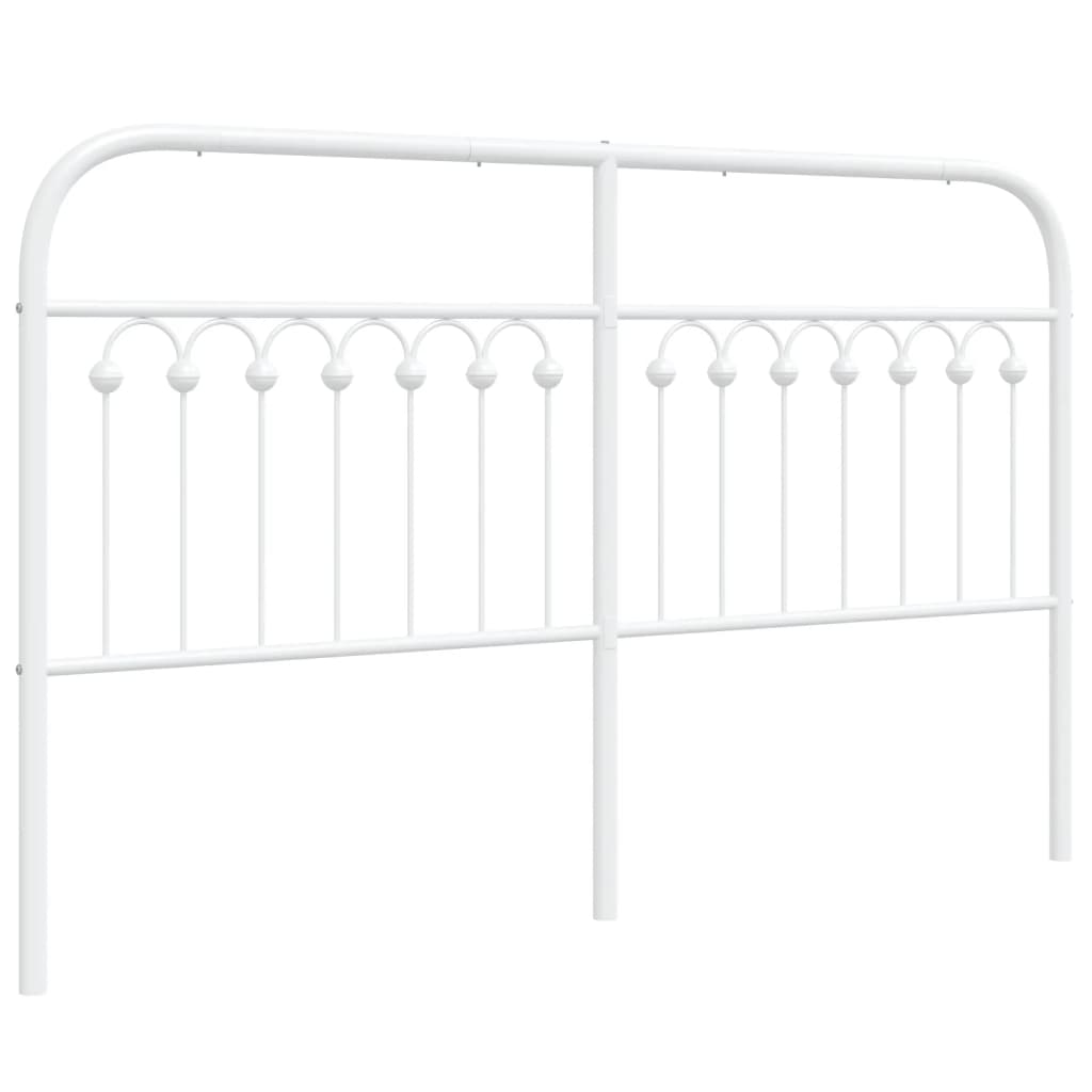 Sengegavl Metal Hvid 160 cm