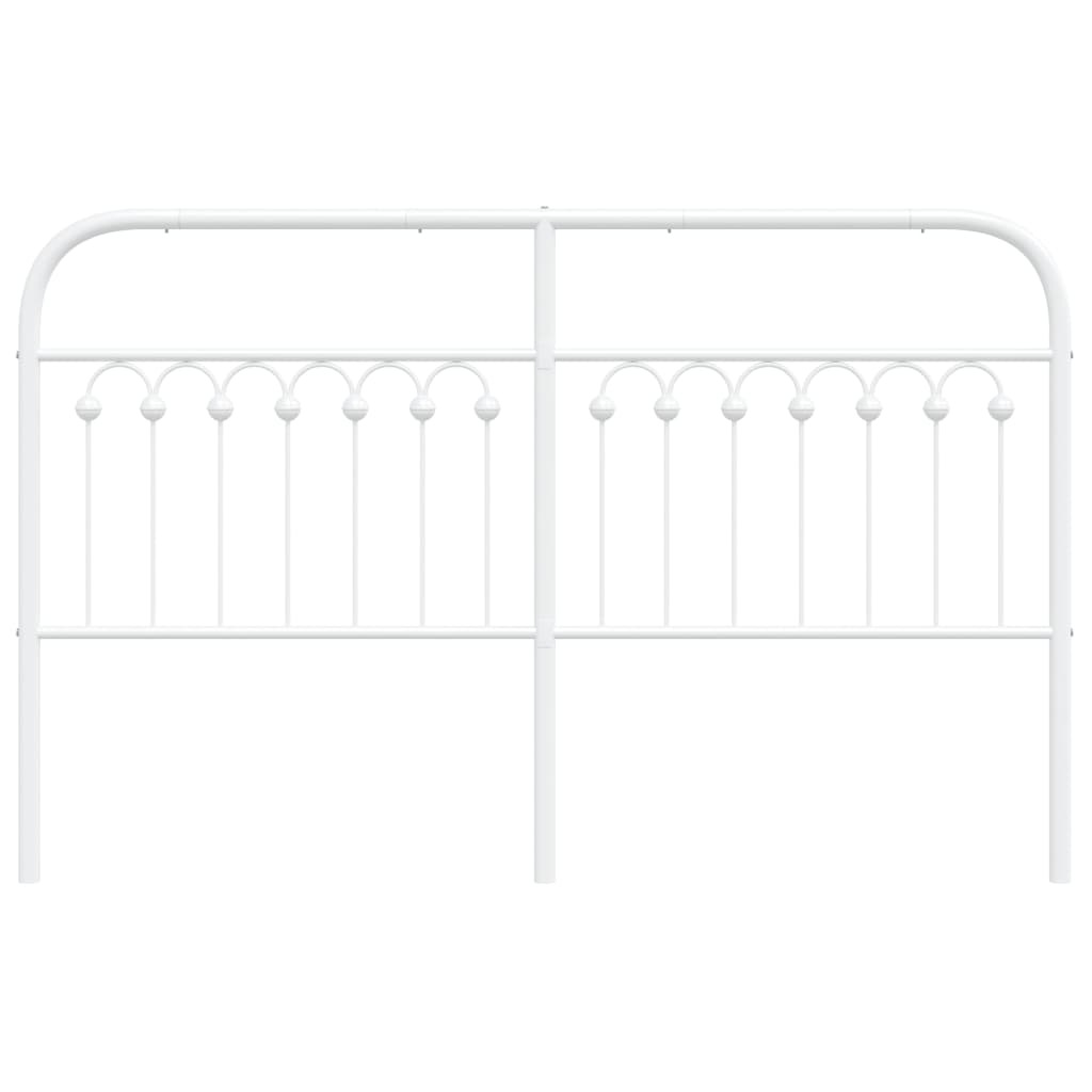 Sengegavl Metal Hvid 160 cm