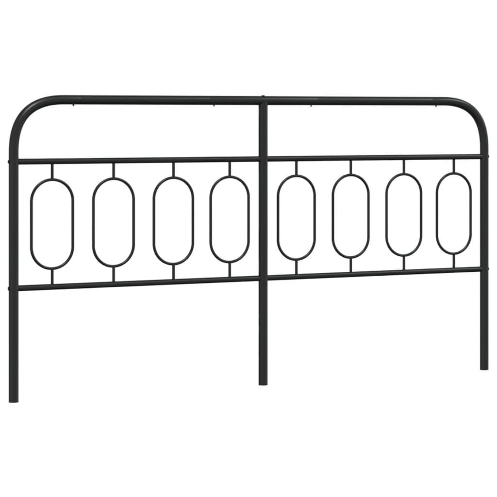 Sengegavl Metal Sort 160 cm