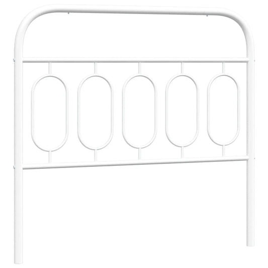 Kopfteil Metall Weiß 100 cm