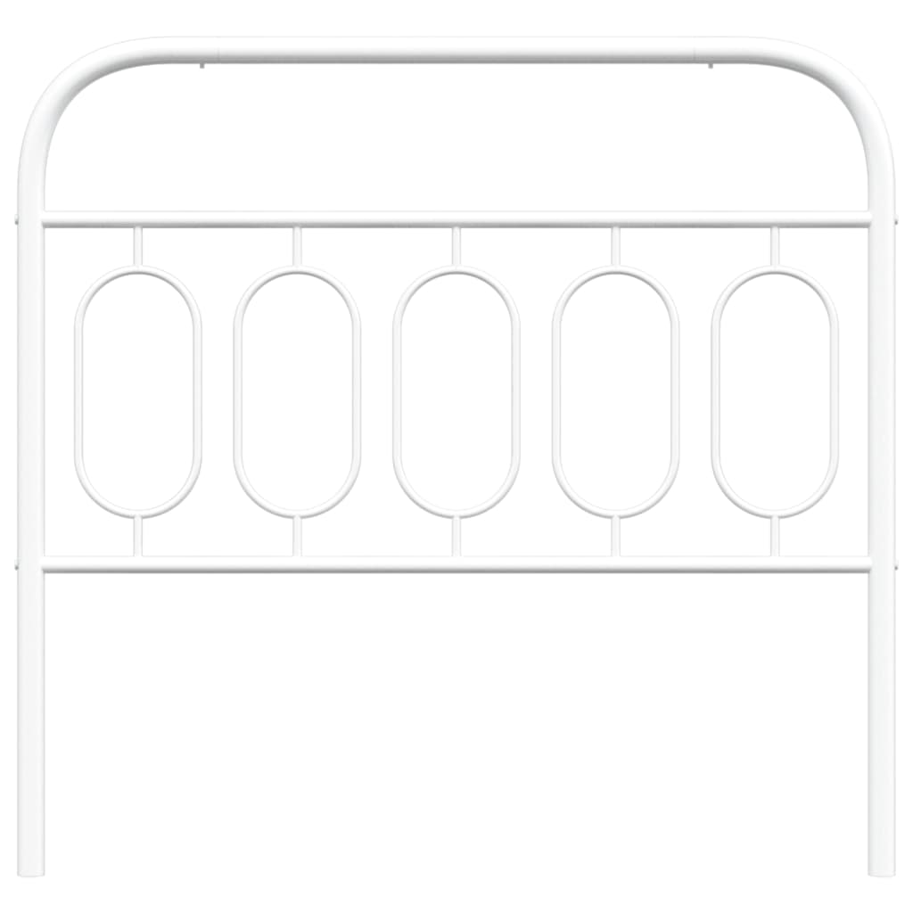 Sengegavl Metal Hvid 107 cm