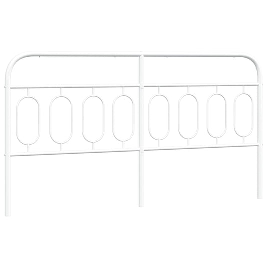 Kopfteil Metall Weiß 160 cm