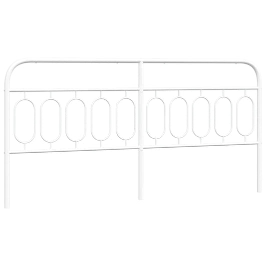 Kopfteil Metall Weiß 200 cm