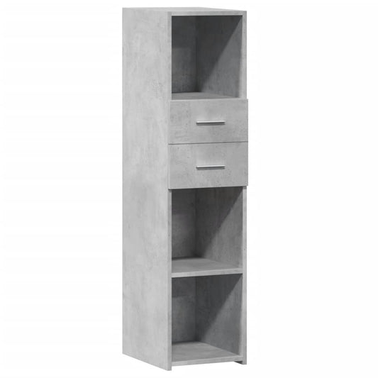 Highboard Betongrau 30x42,5x124 cm Holzwerkstoff