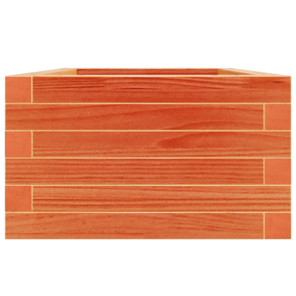 Plantekrukke voks brun 40x40x23 cm massivt fyrretræ