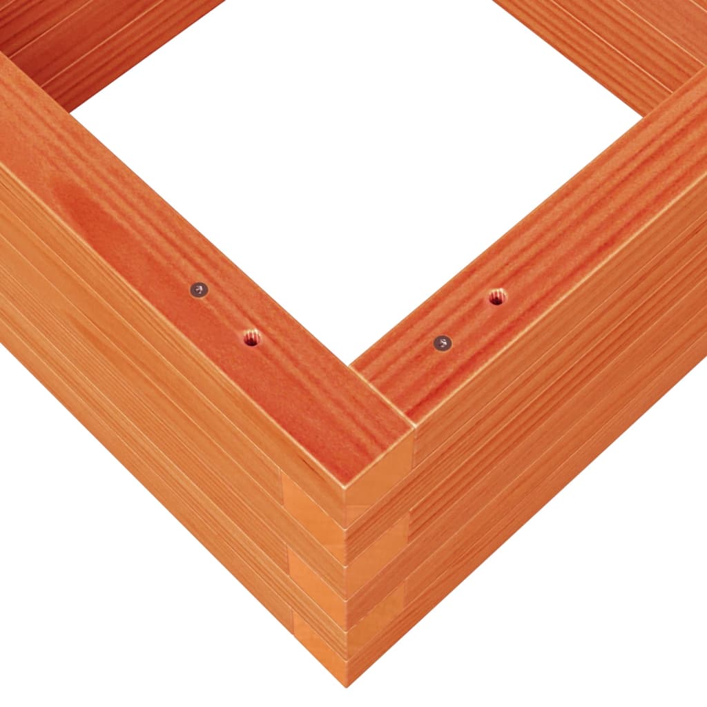 Plantekrukke voks brun 40x40x23 cm massivt fyrretræ