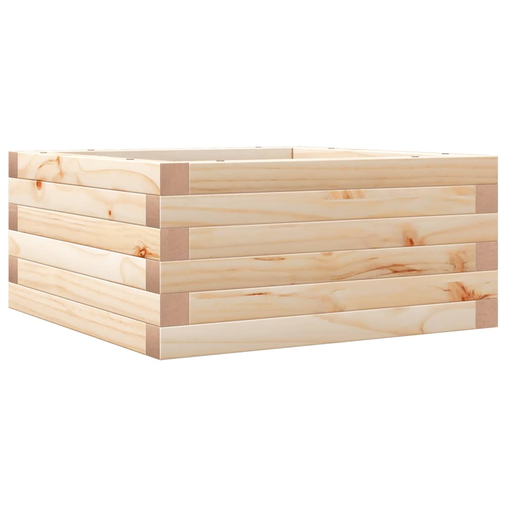Plantekrukke 50x50x23 cm massivt fyrretræ