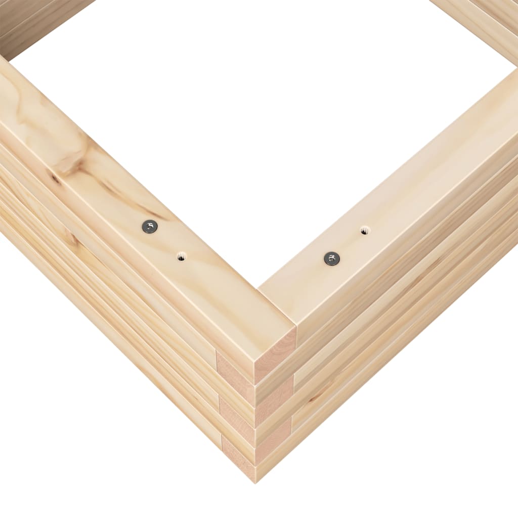 Plantekrukke 50x50x23 cm massivt fyrretræ