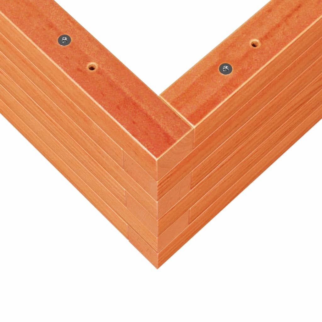 Plantekrukke voks brun 50x50x23 cm massivt fyrretræ