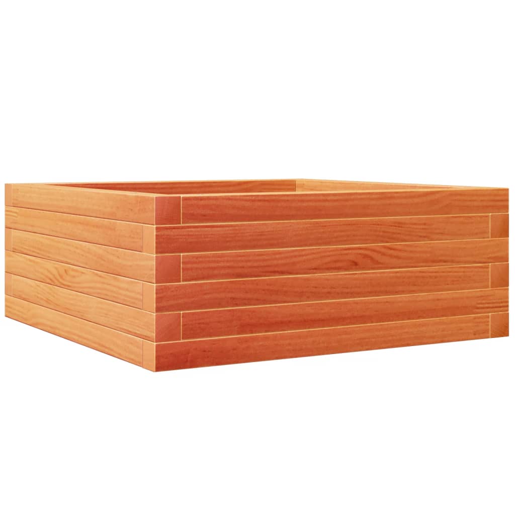 Plantekrukke voks brun 60x60x23 cm massivt fyrretræ