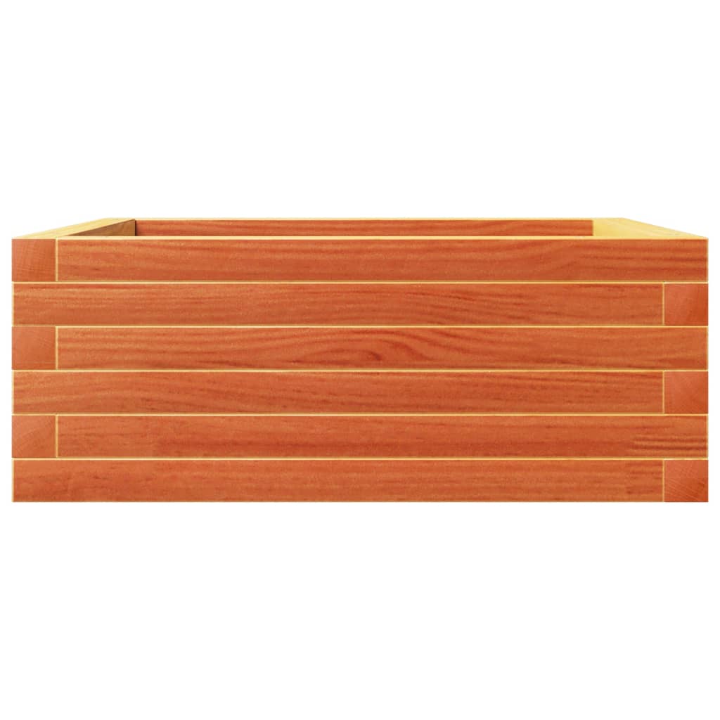 Plantekrukke voks brun 60x60x23 cm massivt fyrretræ