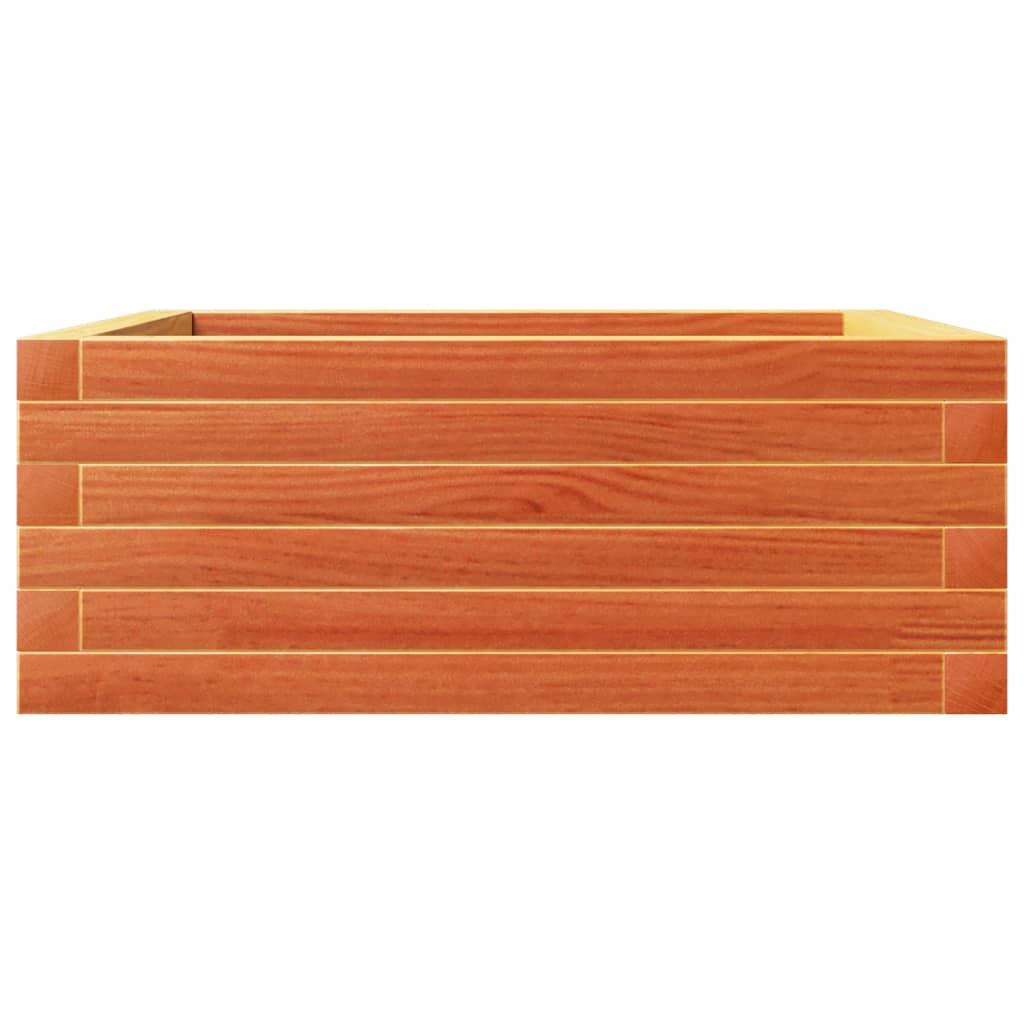 Plantekrukke voks brun 60x60x23 cm massivt fyrretræ