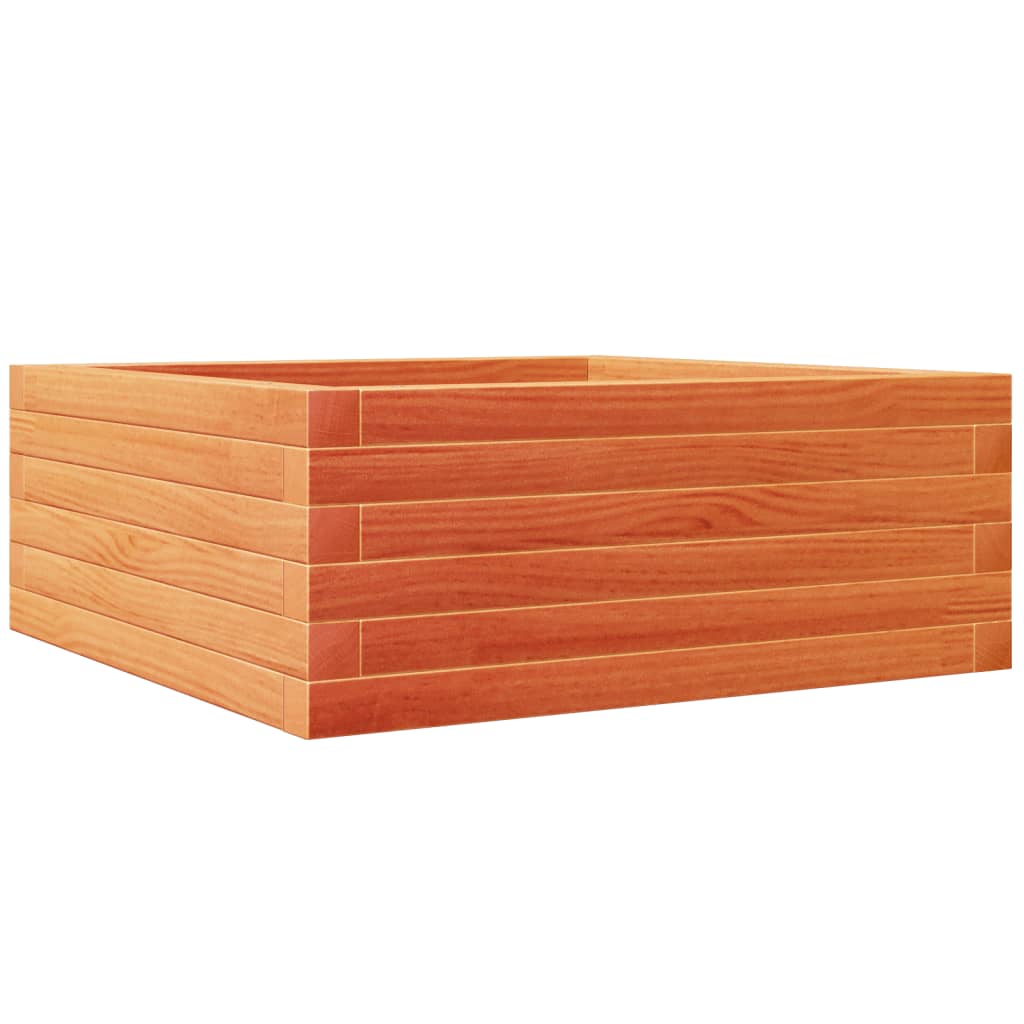 Plantekrukke voks brun 60x60x23 cm massivt fyrretræ
