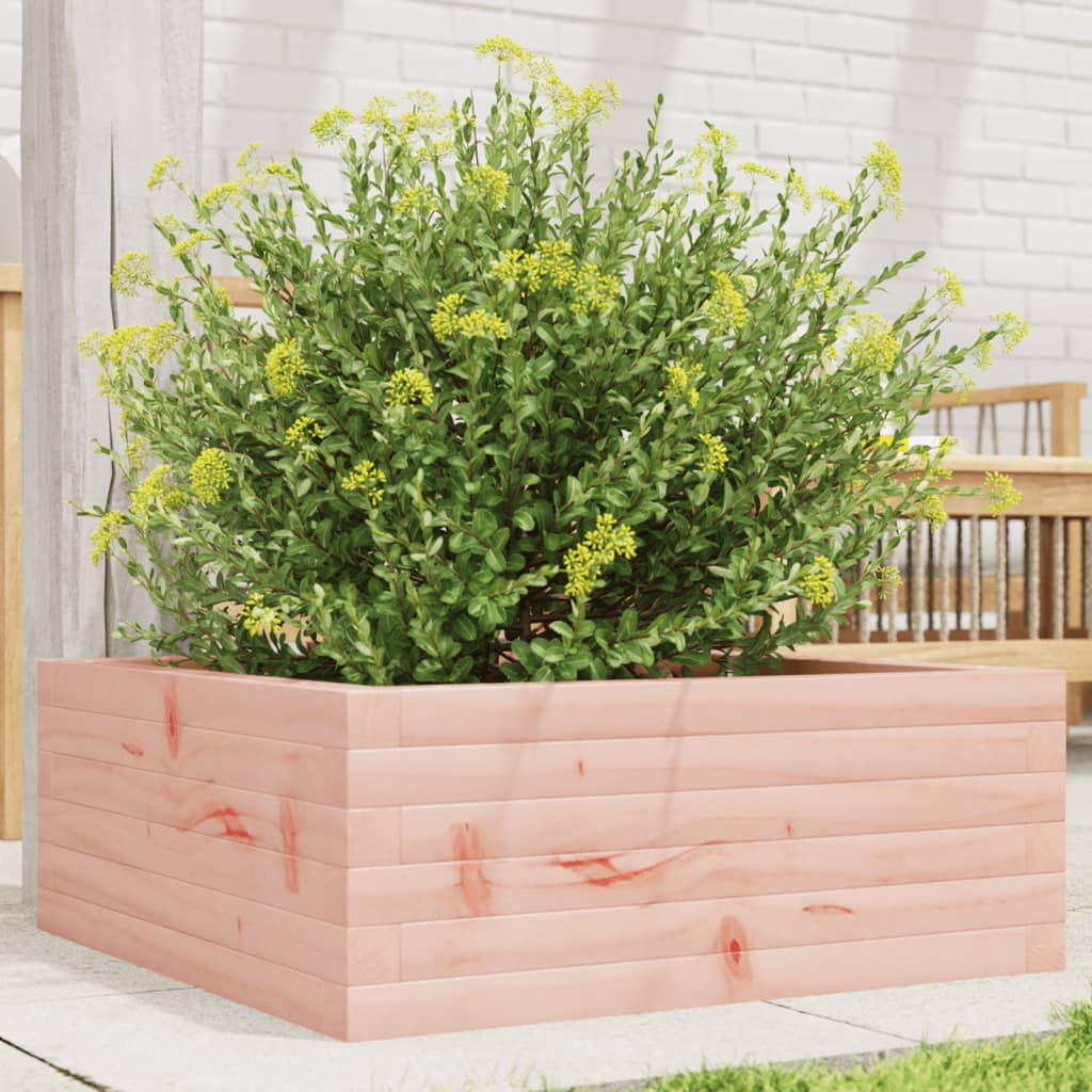 Plantepotte 60x60x23 cm massivt træ Douglasgran