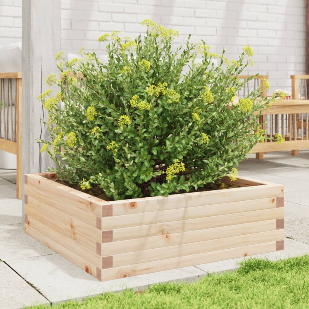 Plantekrukke 70x70x23 cm massivt fyrretræ