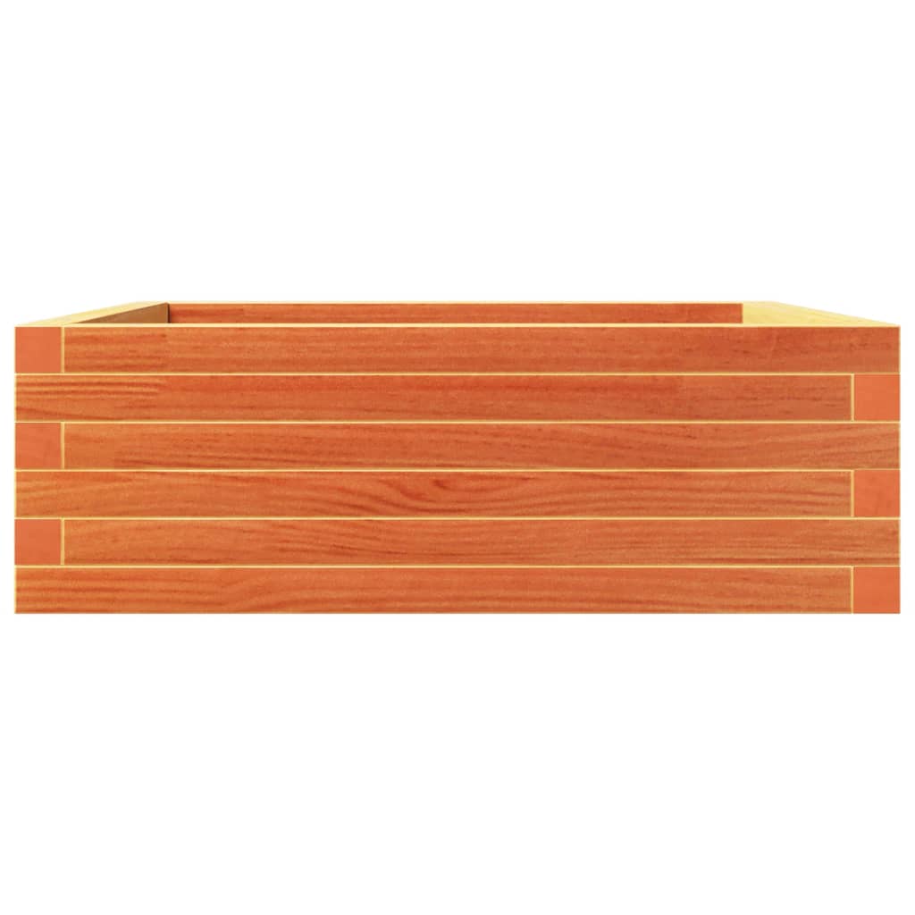 Plantekrukke voks brun 70x70x23 cm massivt fyrretræ