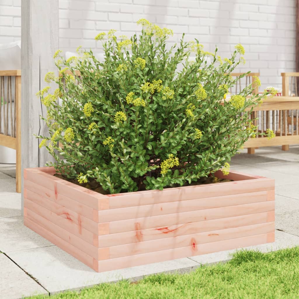 Plantepotte 70x70x23 cm massivt træ Douglasgran