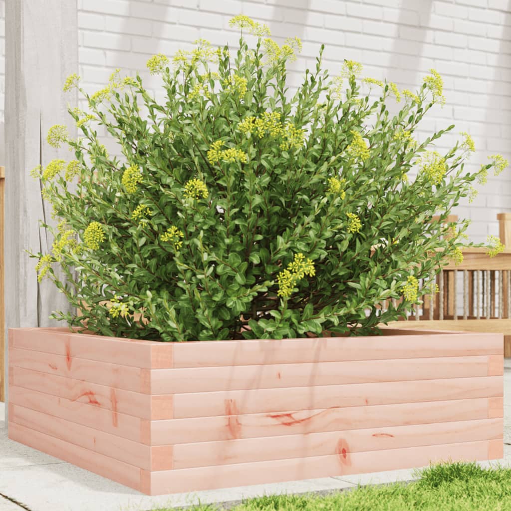 Plantepotte 70x70x23 cm massivt træ Douglasgran