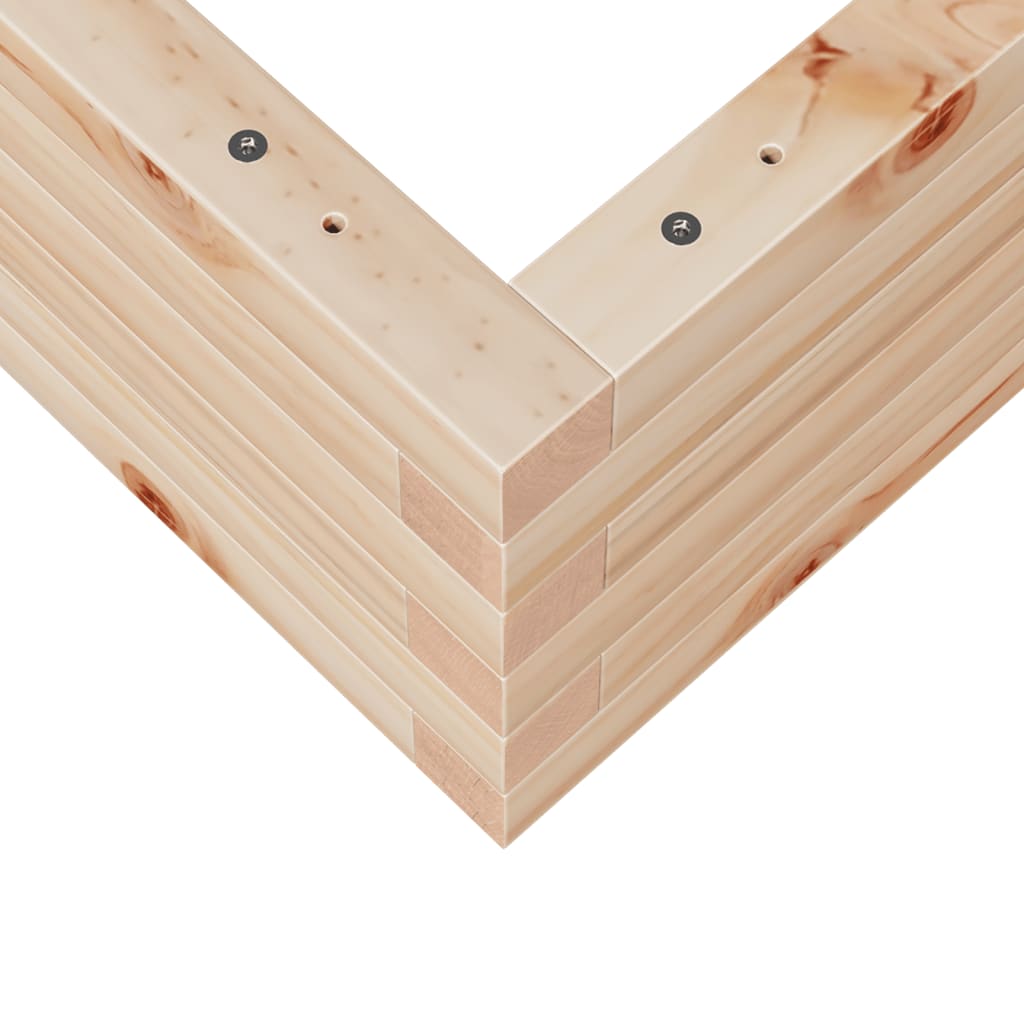 Plantekrukke 80x80x23 cm massivt fyrretræ
