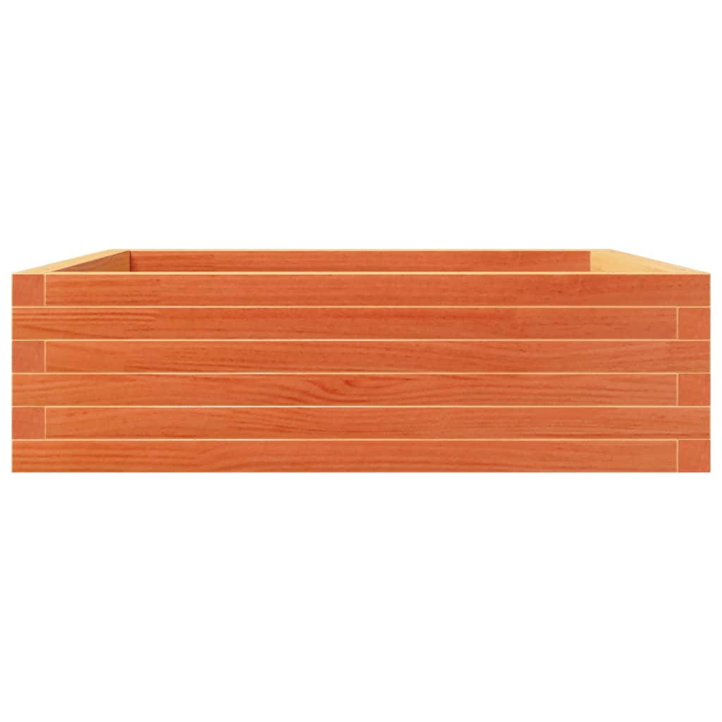 Plantekrukke voks brun 80x80x23 cm massivt fyrretræ