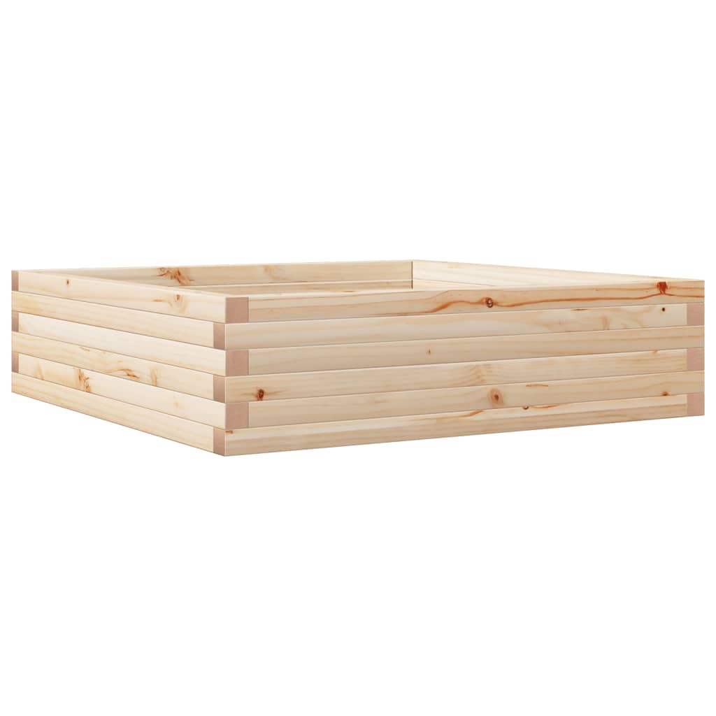 Plantekrukke 90x90x23 cm massivt fyrretræ