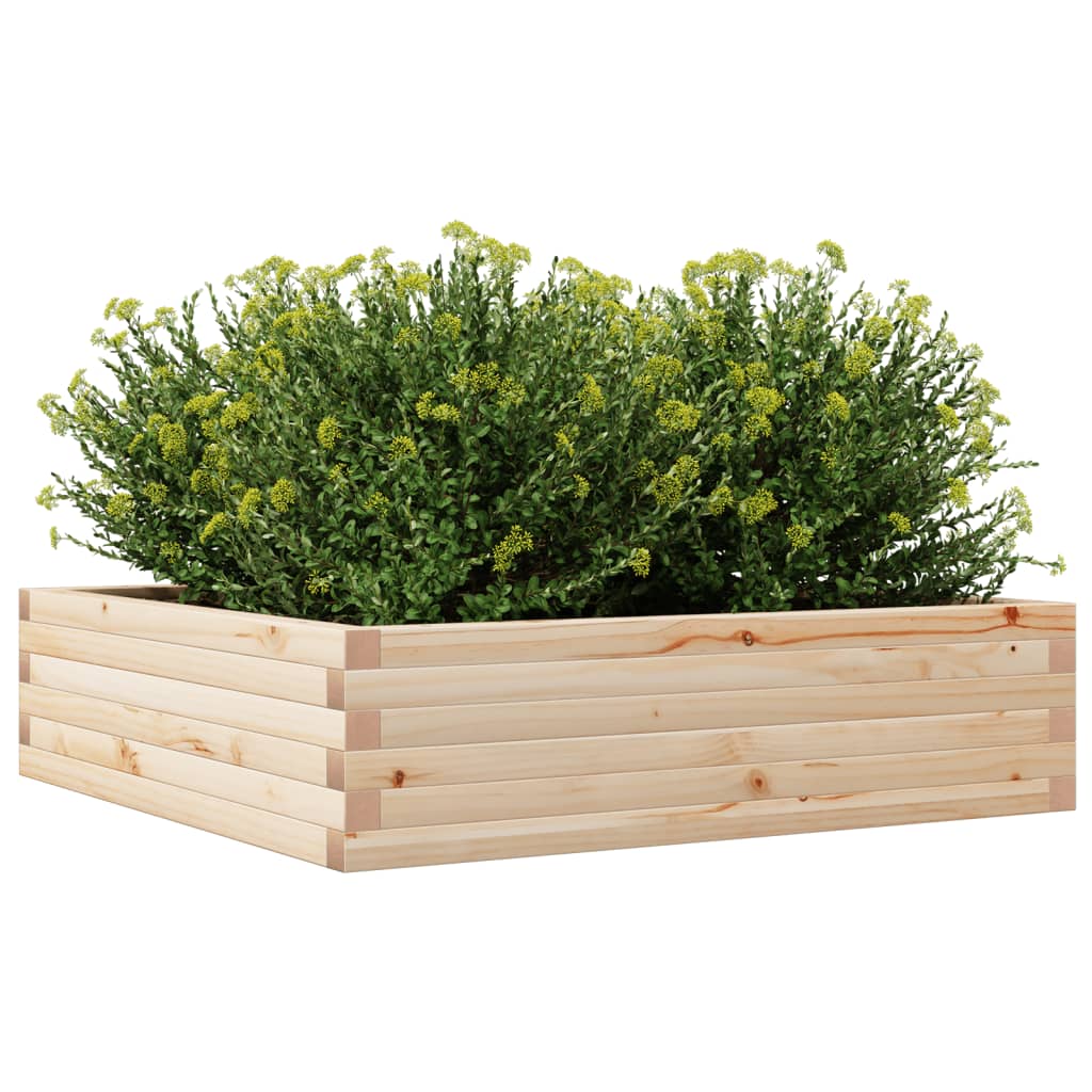 Plantekrukke 90x90x23 cm massivt fyrretræ